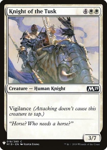 Knight of the Tusk, The List Reprints 18