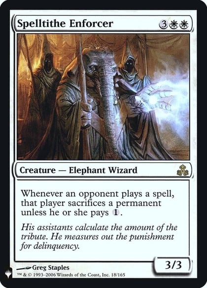 Spelltithe Enforcer, The List Reprints 18