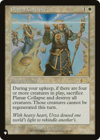 Planar Collapse, The List Reprints 18/143