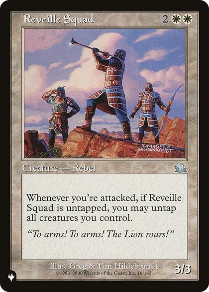Reveille Squad, The List Reprints 18/143