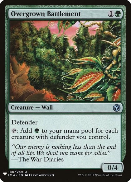 Overgrown Battlement, The List Reprints 180