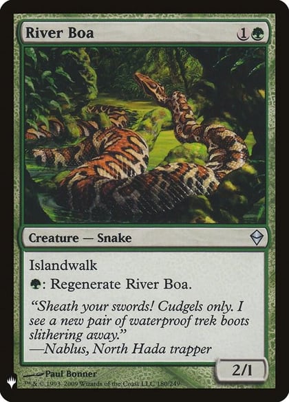 River Boa, The List Reprints 180