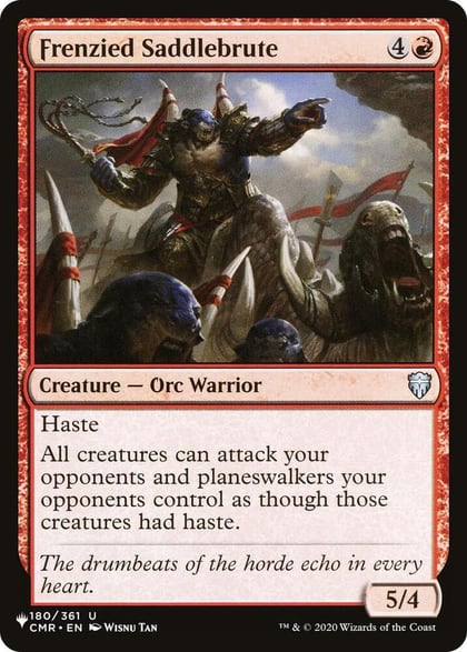 Frenzied Saddlebrute, The List Reprints 180/361