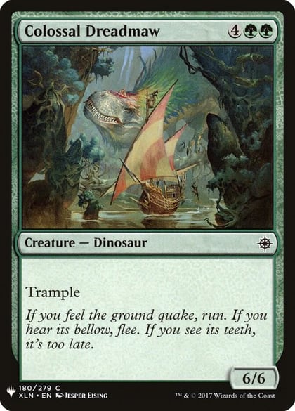 Colossal Dreadmaw, The List Reprints 180