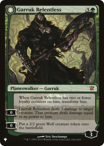Garruk Relentless, The List Reprints 181