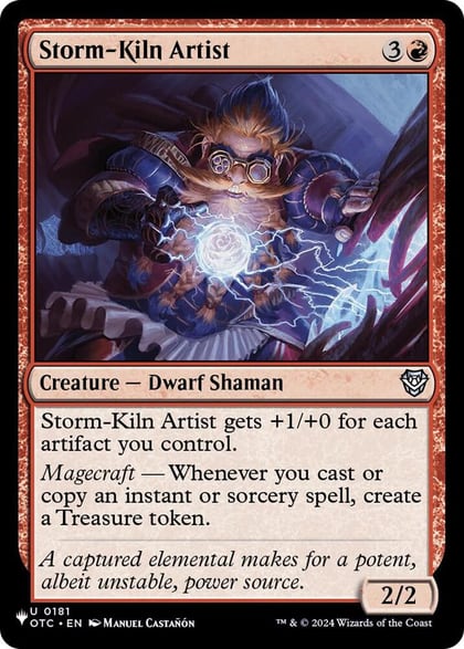 Storm-Kiln Artist (OTC), The List Reprints 181