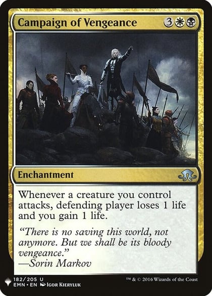 Campaign of Vengeance, The List Reprints 182