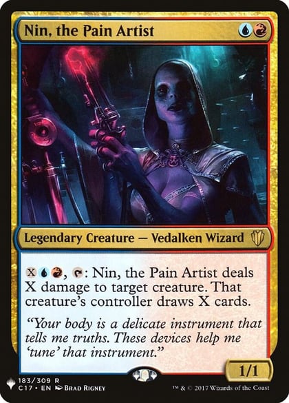 Nin, the Pain Artist, The List Reprints 183/309