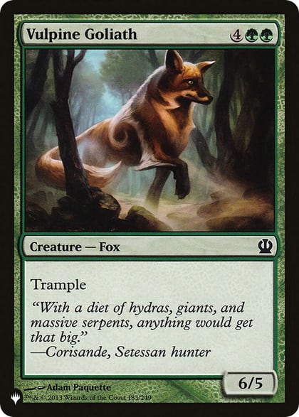 Vulpine Goliath, The List Reprints 183/249