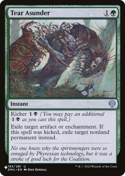 Tear Asunder, The List Reprints 183/281