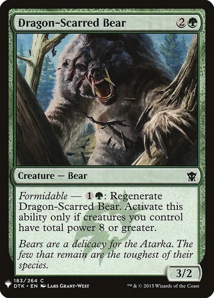 Dragon-Scarred Bear, The List Reprints 183