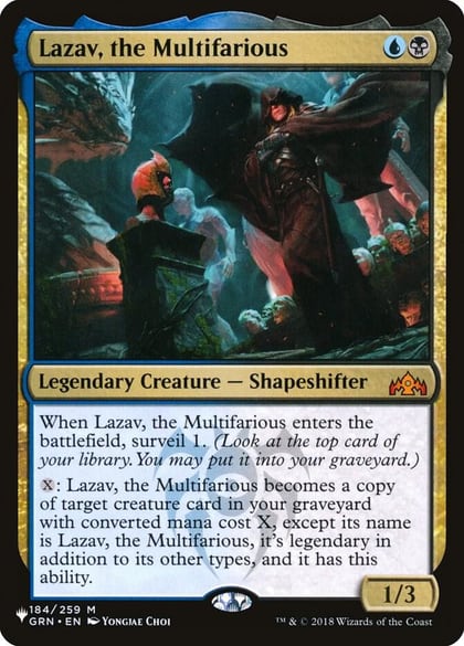 Lazav, the Multifarious, The List Reprints 184/259