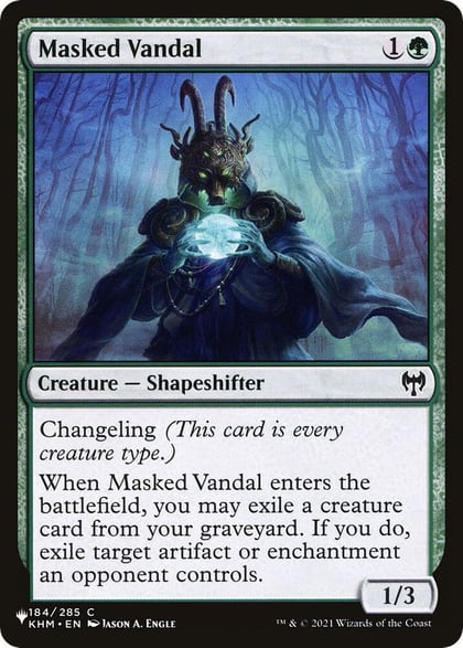 Masked Vandal, The List Reprints 184