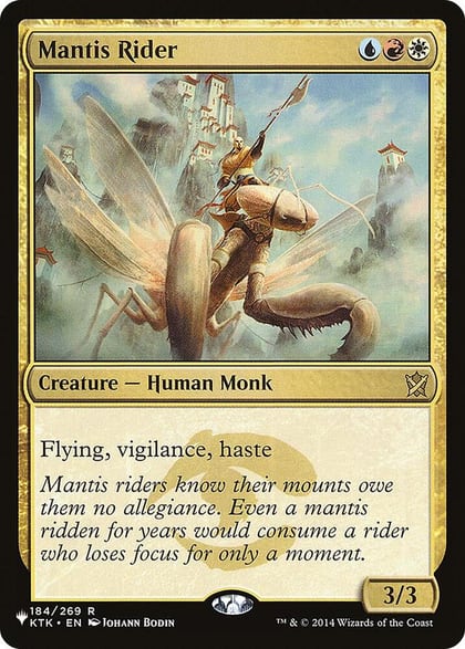 Mantis Rider, The List Reprints 184/269