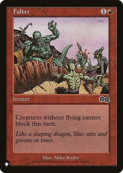Falter, The List Reprints 184/350