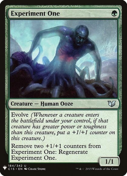 Experiment One, The List Reprints 184