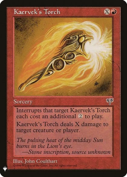 Kaervek's Torch, The List Reprints 185