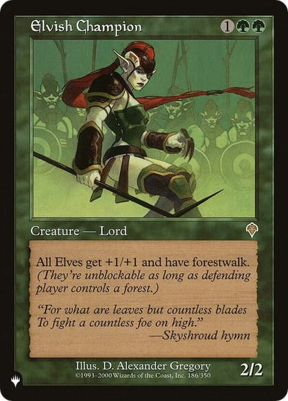 Elvish Champion, The List Reprints 186/350