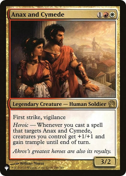 Anax and Cymede, The List Reprints 186/249