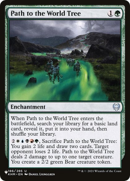 Path to the World Tree, The List Reprints 186/285