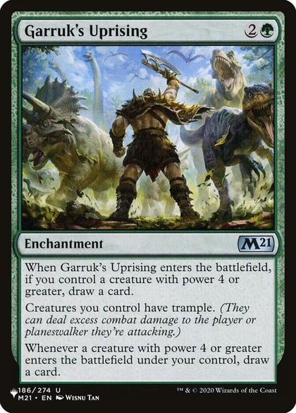 Garruk's Uprising, The List Reprints 186/274