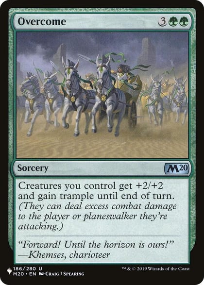 Overcome, The List Reprints 186