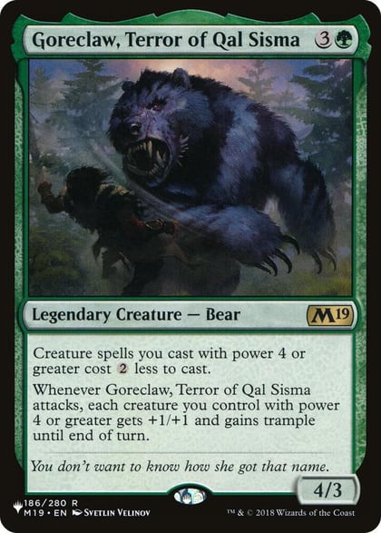 Goreclaw, Terror of Qal Sisma, The List Reprints 186