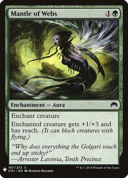 Mantle of Webs, The List Reprints 187
