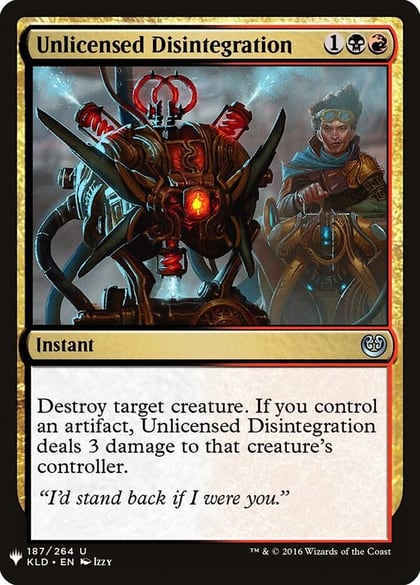 Unlicensed Disintegration, The List Reprints 187