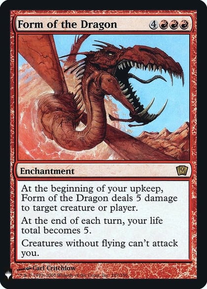 Form of the Dragon, The List Reprints 187
