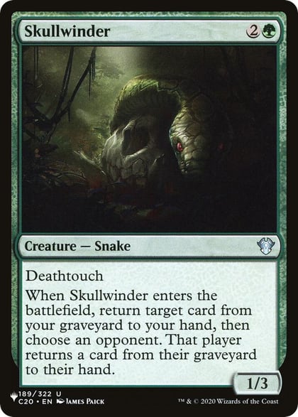 Skullwinder, The List Reprints 189/322