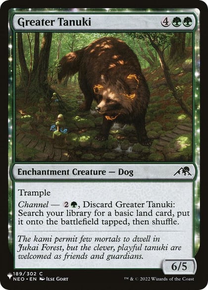 Greater Tanuki, The List Reprints 189/302