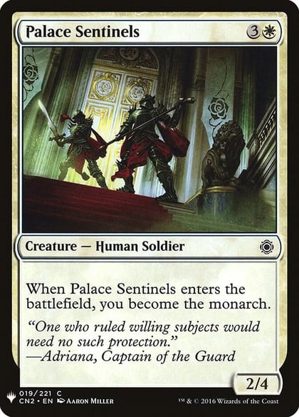 Palace Sentinels, The List Reprints 19