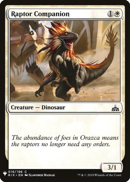 Raptor Companion, The List Reprints 19