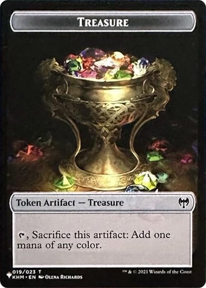 Treasure // Egg Double-Sided Token, The List Reprints 19 // 8