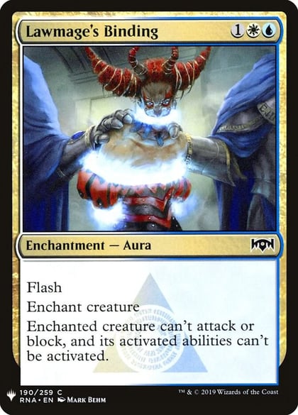 Lawmage's Binding, The List Reprints 190