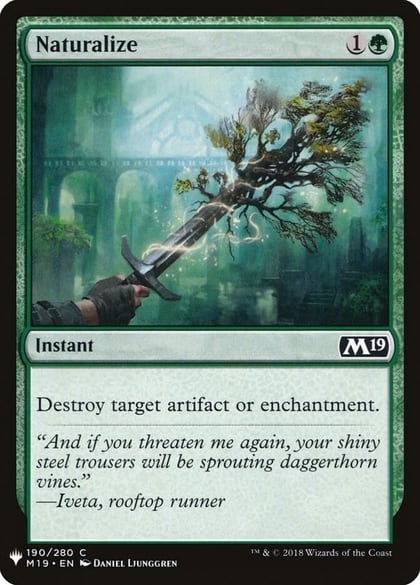 Naturalize, The List Reprints 190