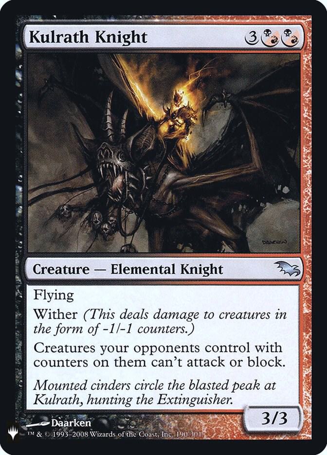 Kulrath Knight, The List Reprints 190