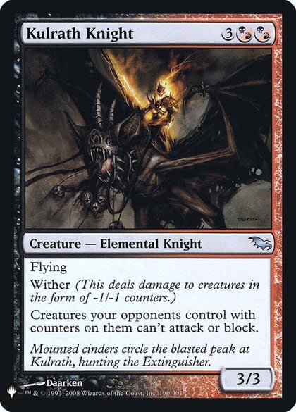 Kulrath Knight, The List Reprints 190