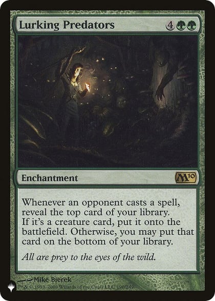 Lurking Predators, The List Reprints 190/249