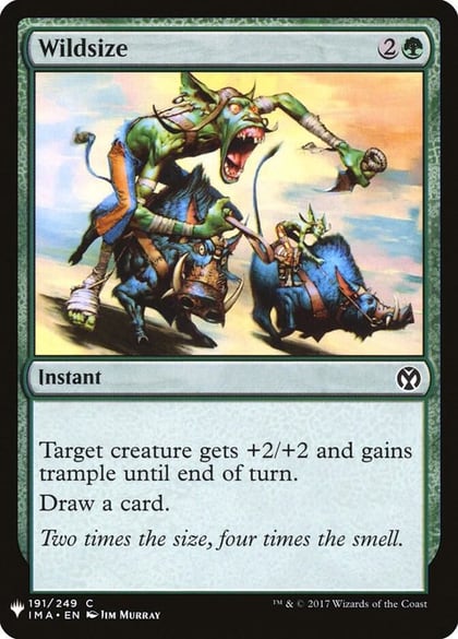 Wildsize, The List Reprints 191
