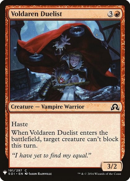 Voldaren Duelist, The List Reprints 191