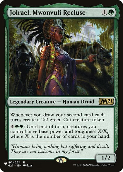 Jolrael, Mwonvuli Recluse, The List Reprints 191