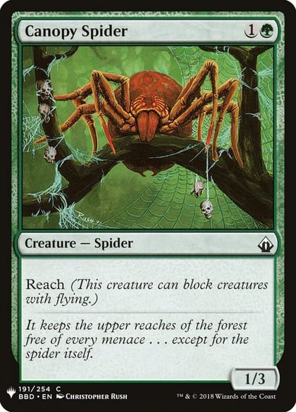 Canopy Spider, The List Reprints 191