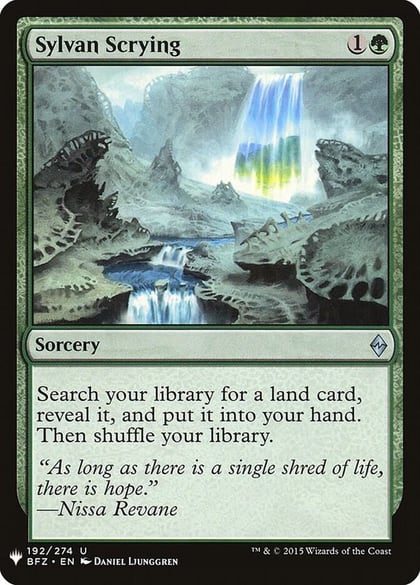 Sylvan Scrying, The List Reprints 192