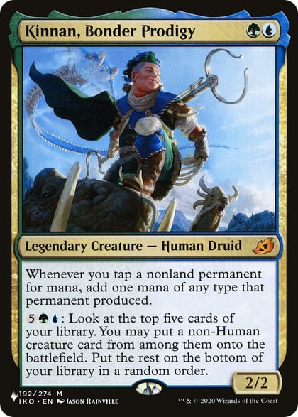 Kinnan, Bonder Prodigy, The List Reprints 192