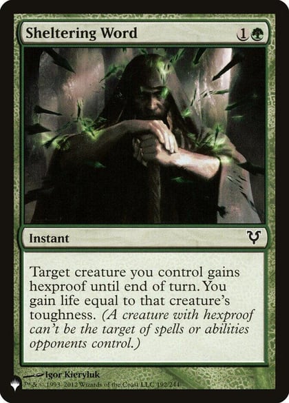 Sheltering Word, The List Reprints 192/244