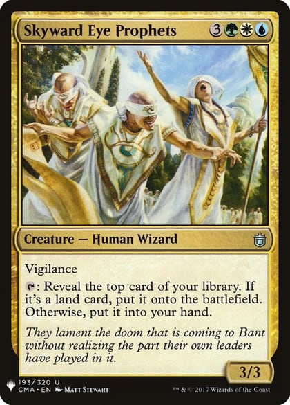 Skyward Eye Prophets, The List Reprints 193