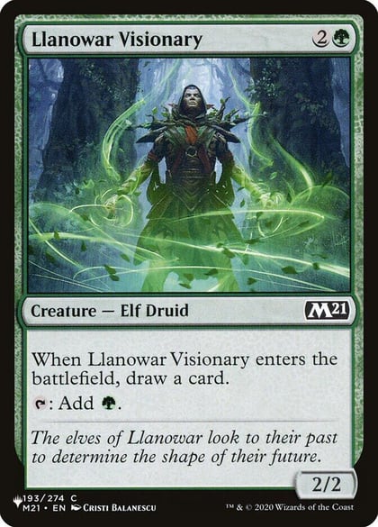 Llanowar Visionary, The List Reprints 193/274