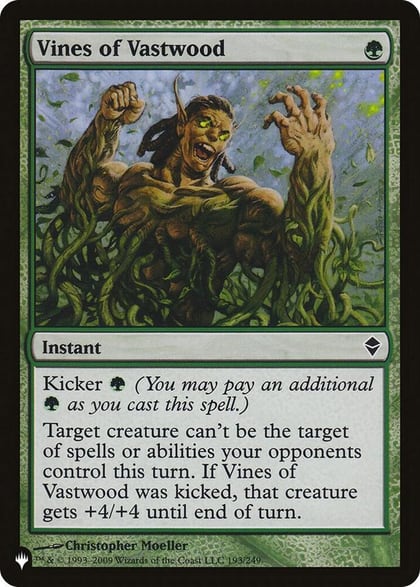 Vines of Vastwood, The List Reprints 193/249